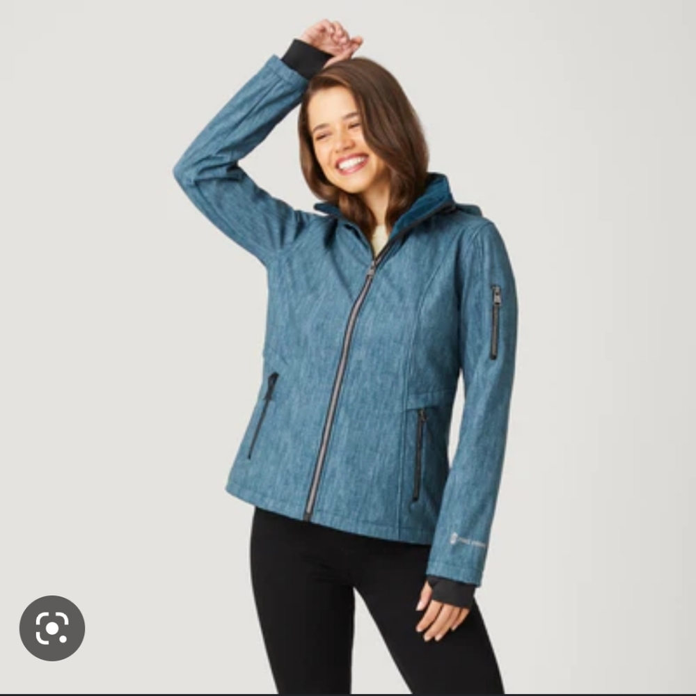 NWT Free Country Teal Aeris Super Softshell Jacket Size S